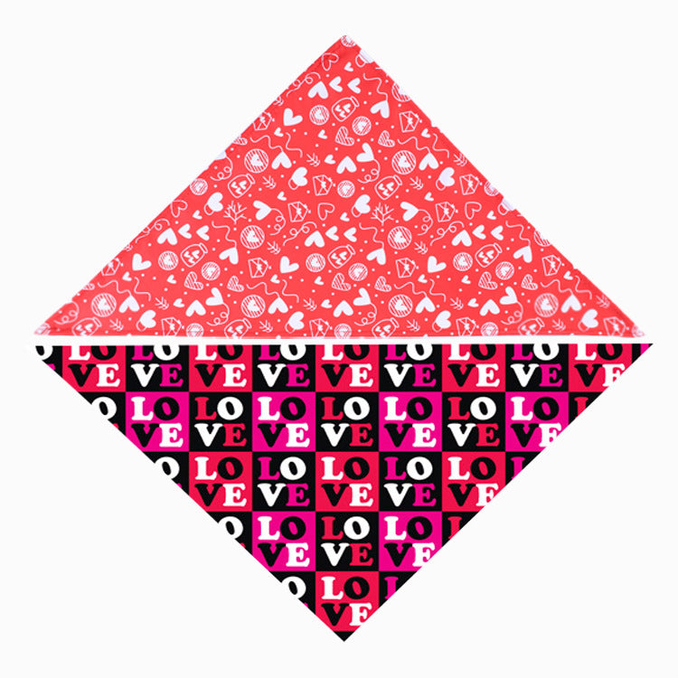 Valentine's Day Pet Saliva Towel