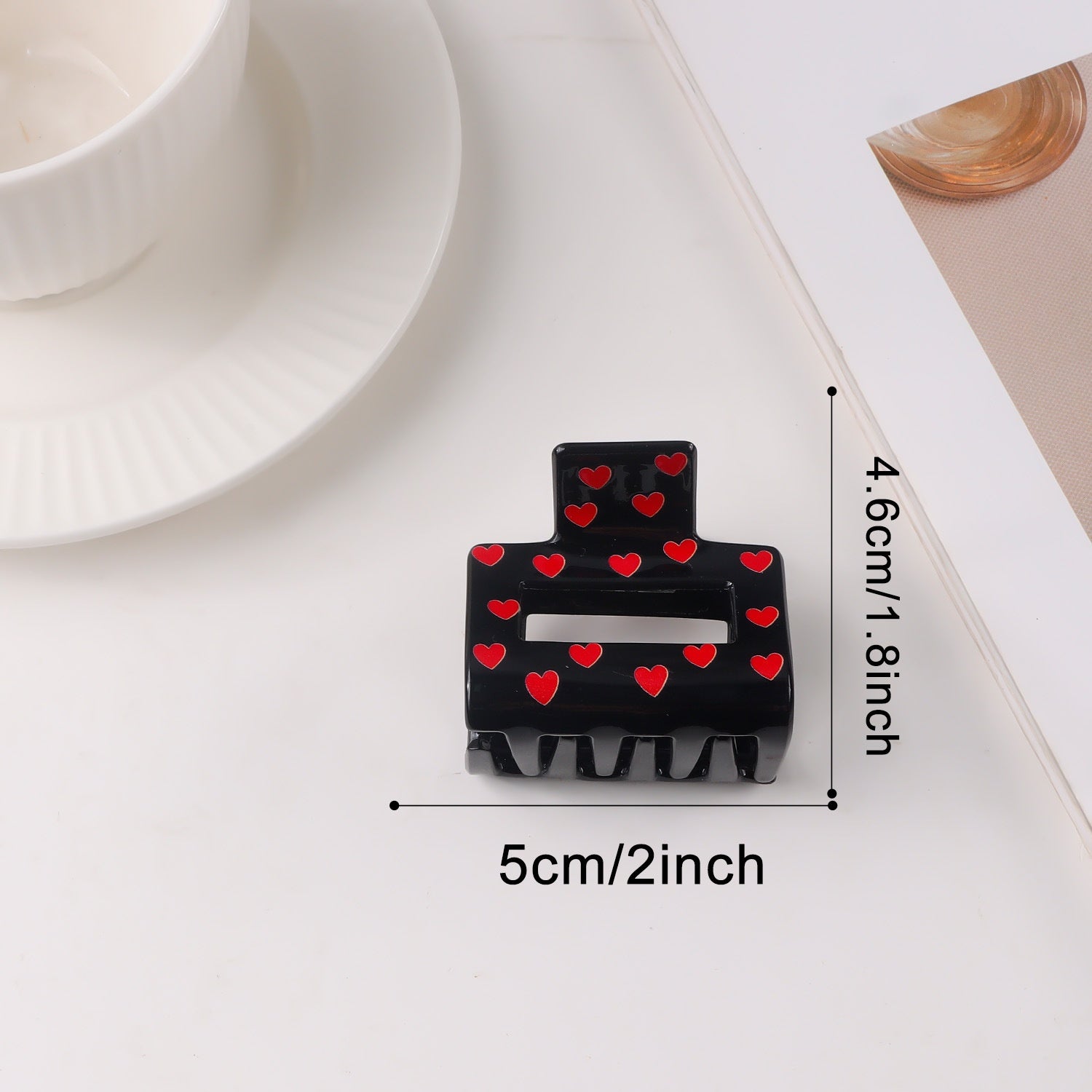 Atmospheric Heart-print Heart-shaped Valentine's Day Shark Clip