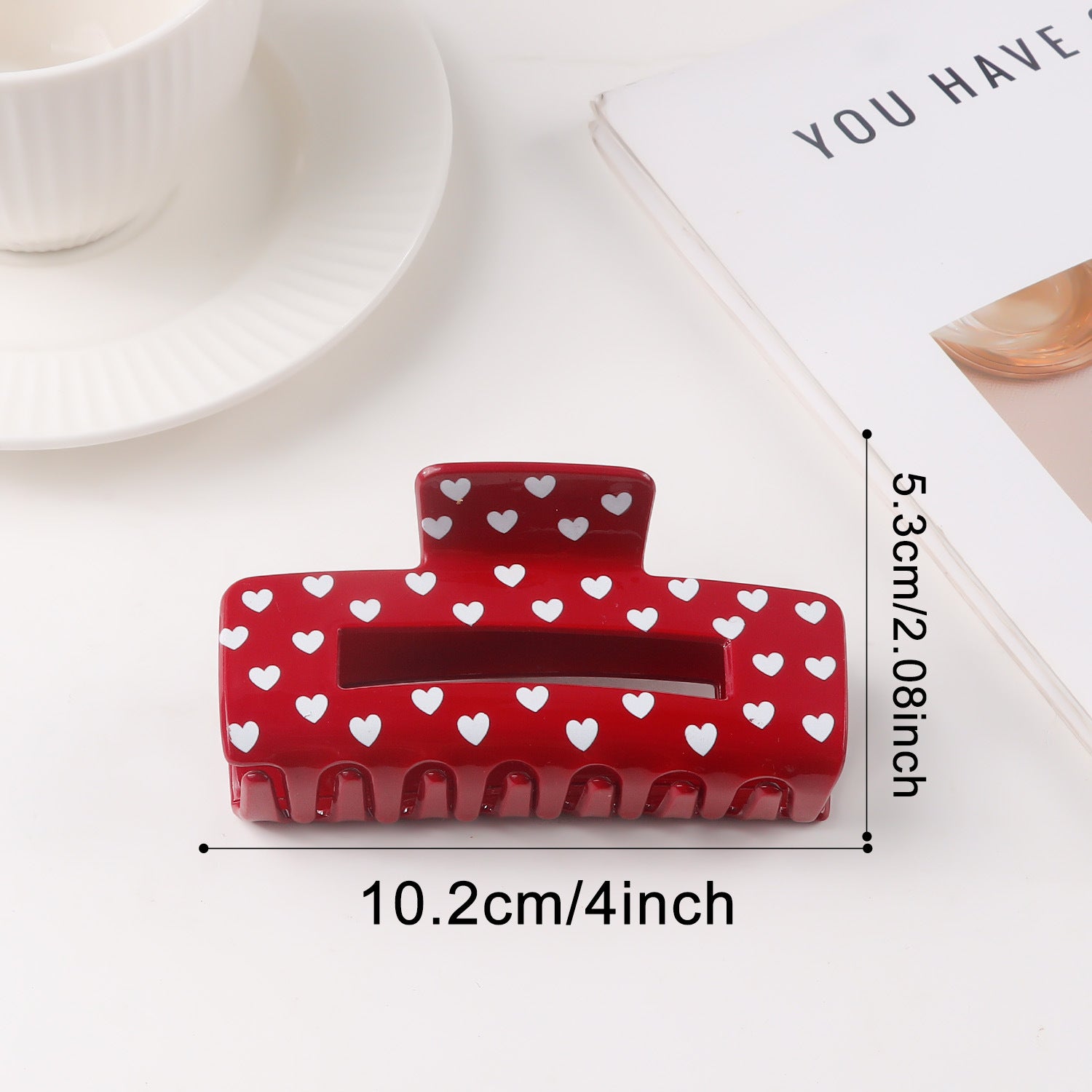 Atmospheric Heart-print Heart-shaped Valentine's Day Shark Clip