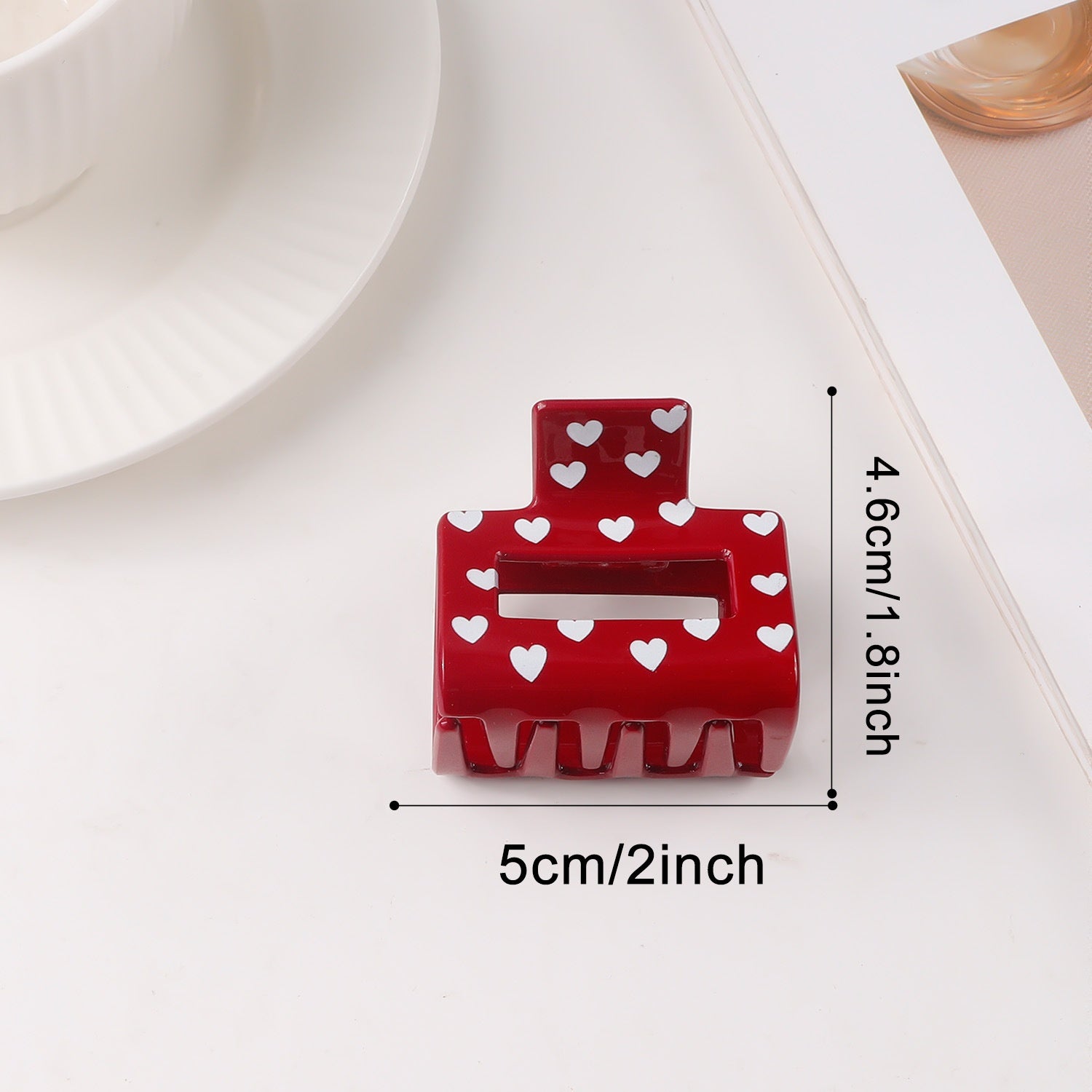 Atmospheric Heart-print Heart-shaped Valentine's Day Shark Clip