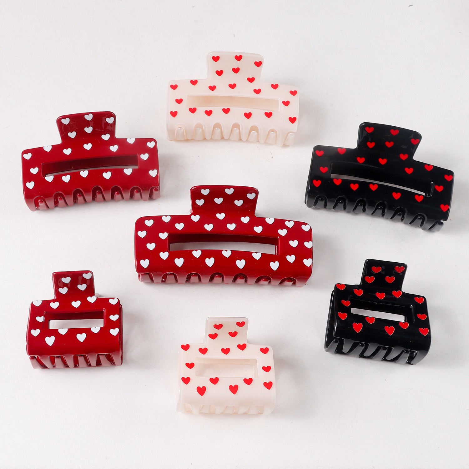 Atmospheric Heart-print Heart-shaped Valentine's Day Shark Clip