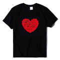 Romantic Couple Love Rose Short Sleeve t-shirt