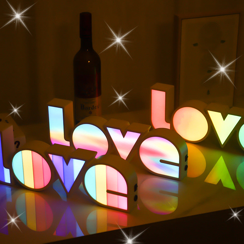 Valentines Day Decor LED LOVE Light Gift