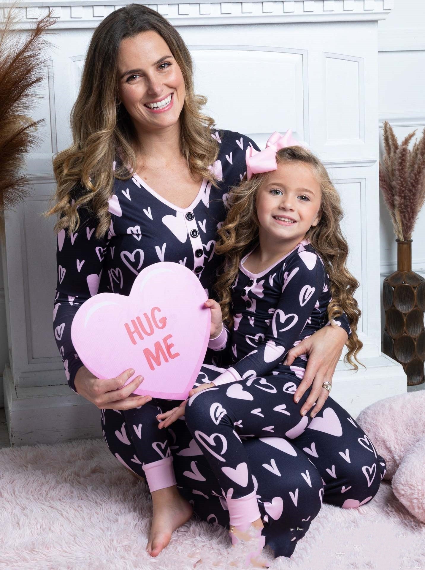 Valentine's Day  Pajamas Parent-child Suit