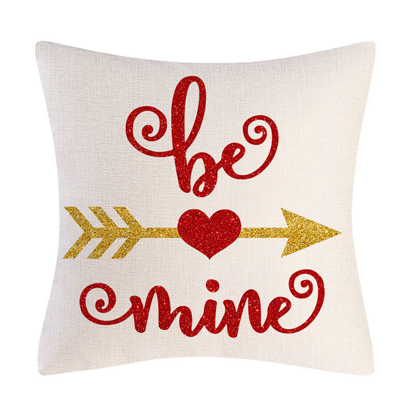 Valentine's Day Linen Pillowcase Gift