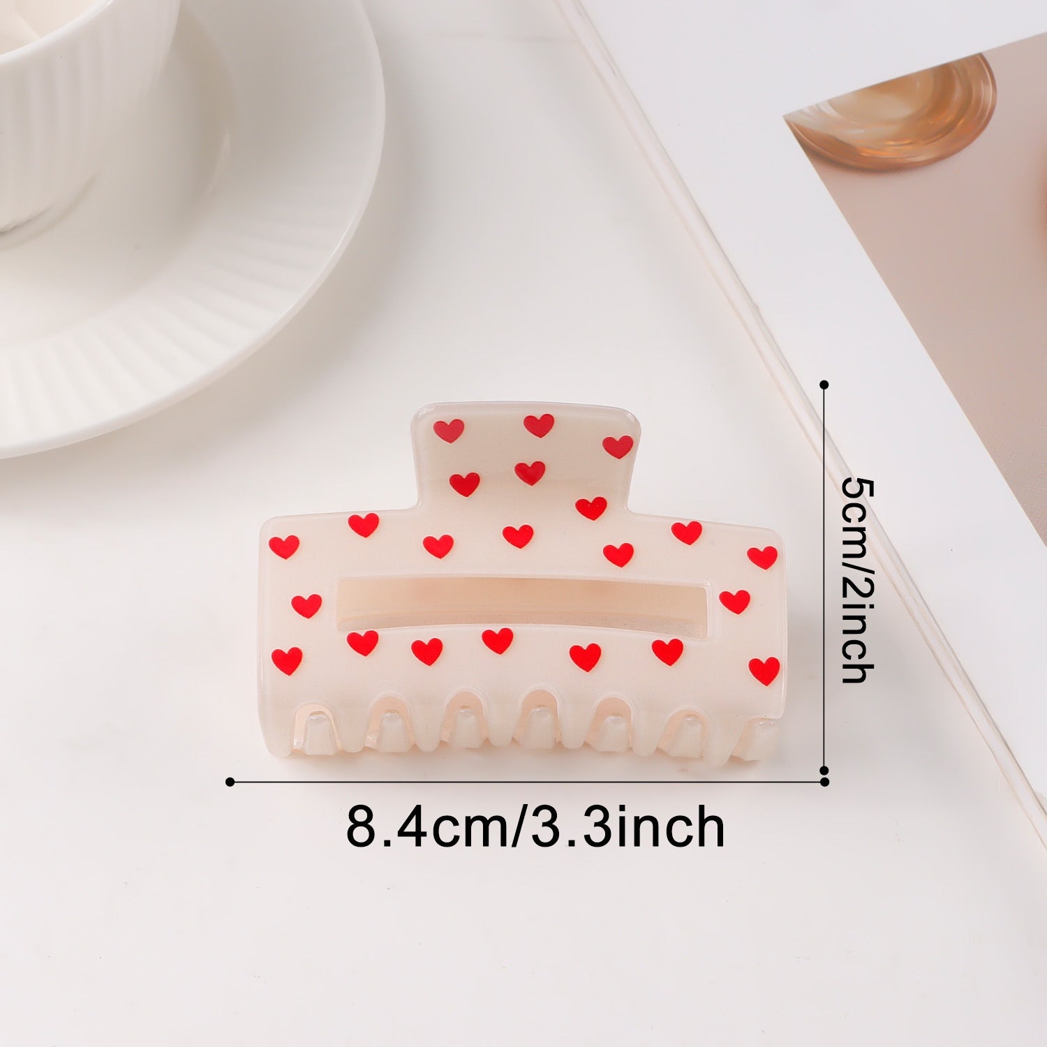 Atmospheric Heart-print Heart-shaped Valentine's Day Shark Clip