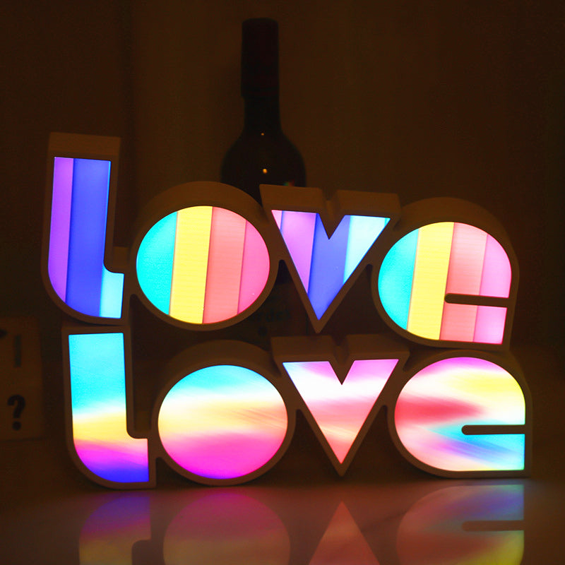 Valentines Day Decor LED LOVE Light Gift