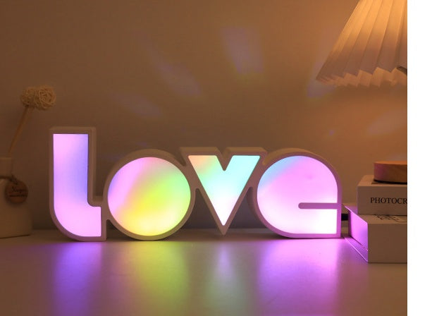 Valentines Day Decor LED LOVE Light Gift