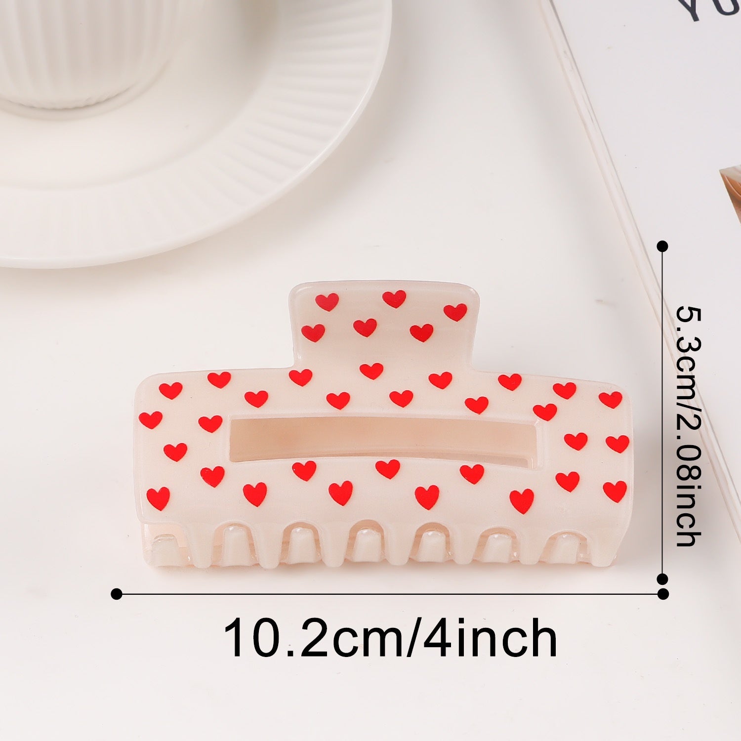 Atmospheric Heart-print Heart-shaped Valentine's Day Shark Clip