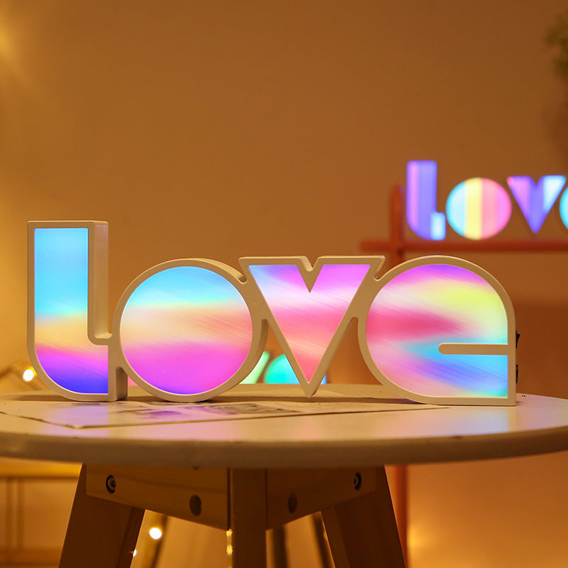 Valentines Day Decor LED LOVE Light Gift