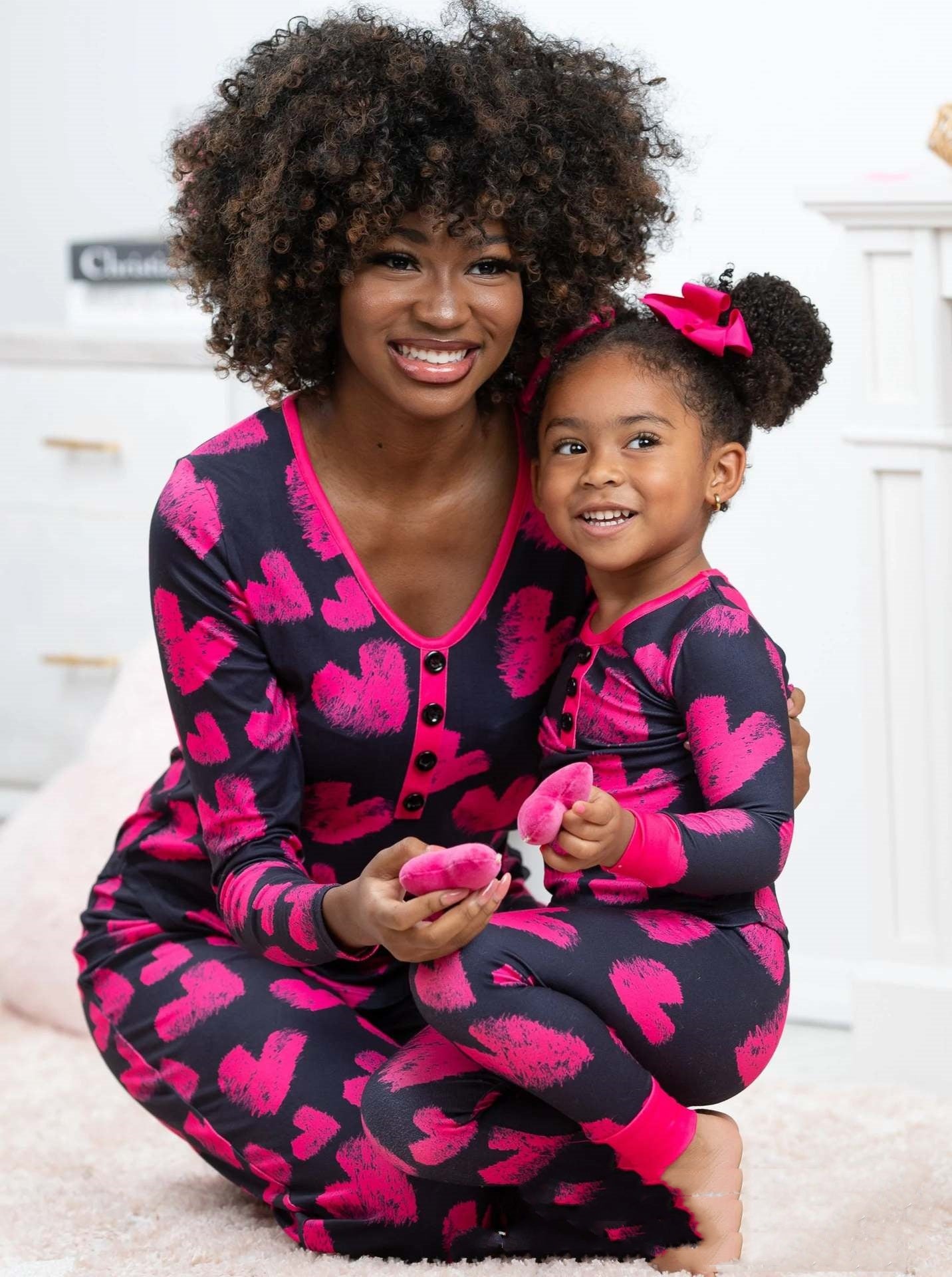 Valentine's Day  Pajamas Parent-child Suit