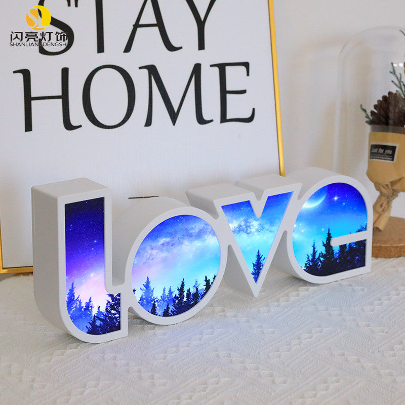Valentines Day Decor LED LOVE Light Gift