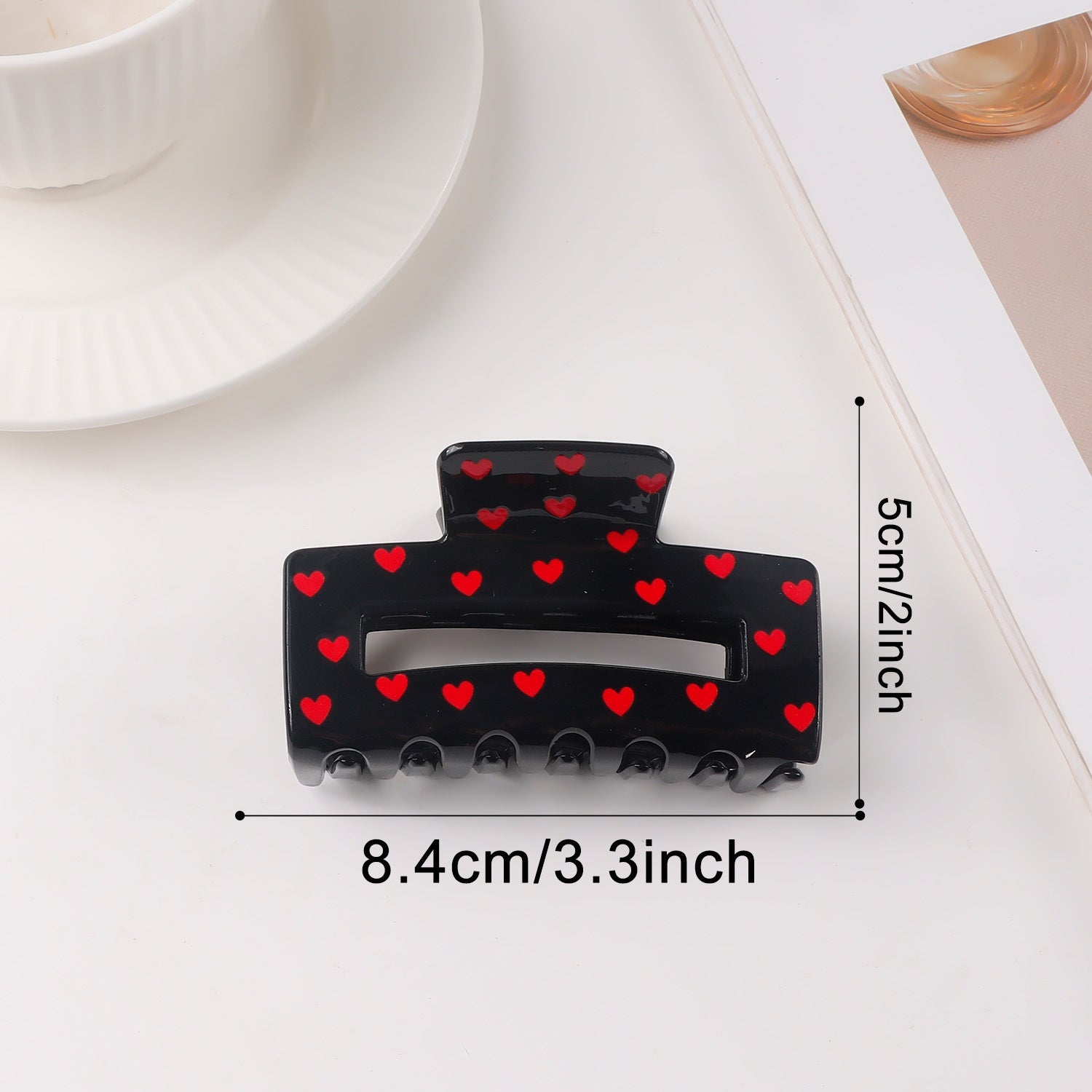 Atmospheric Heart-print Heart-shaped Valentine's Day Shark Clip