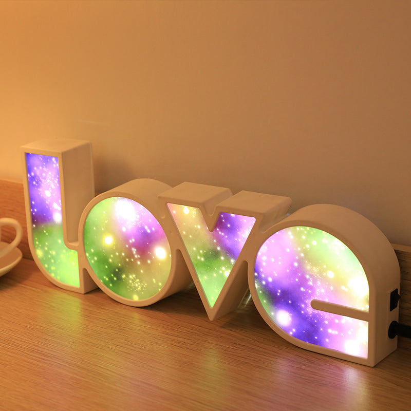 Valentines Day Decor LED LOVE Light Gift