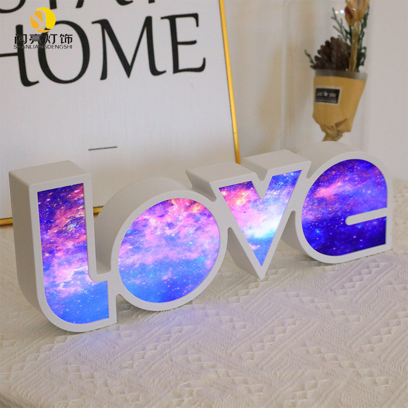 Valentines Day Decor LED LOVE Light Gift