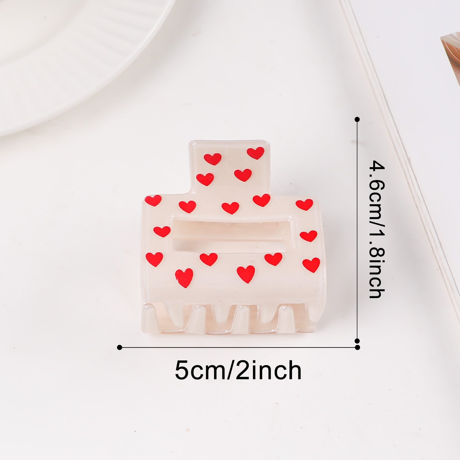 Atmospheric Heart-print Heart-shaped Valentine's Day Shark Clip