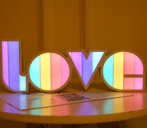 Valentines Day Decor LED LOVE Light Gift