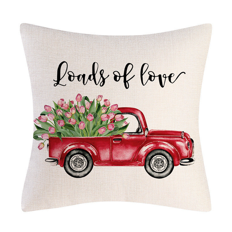Valentine's Day Linen Pillowcase Gift
