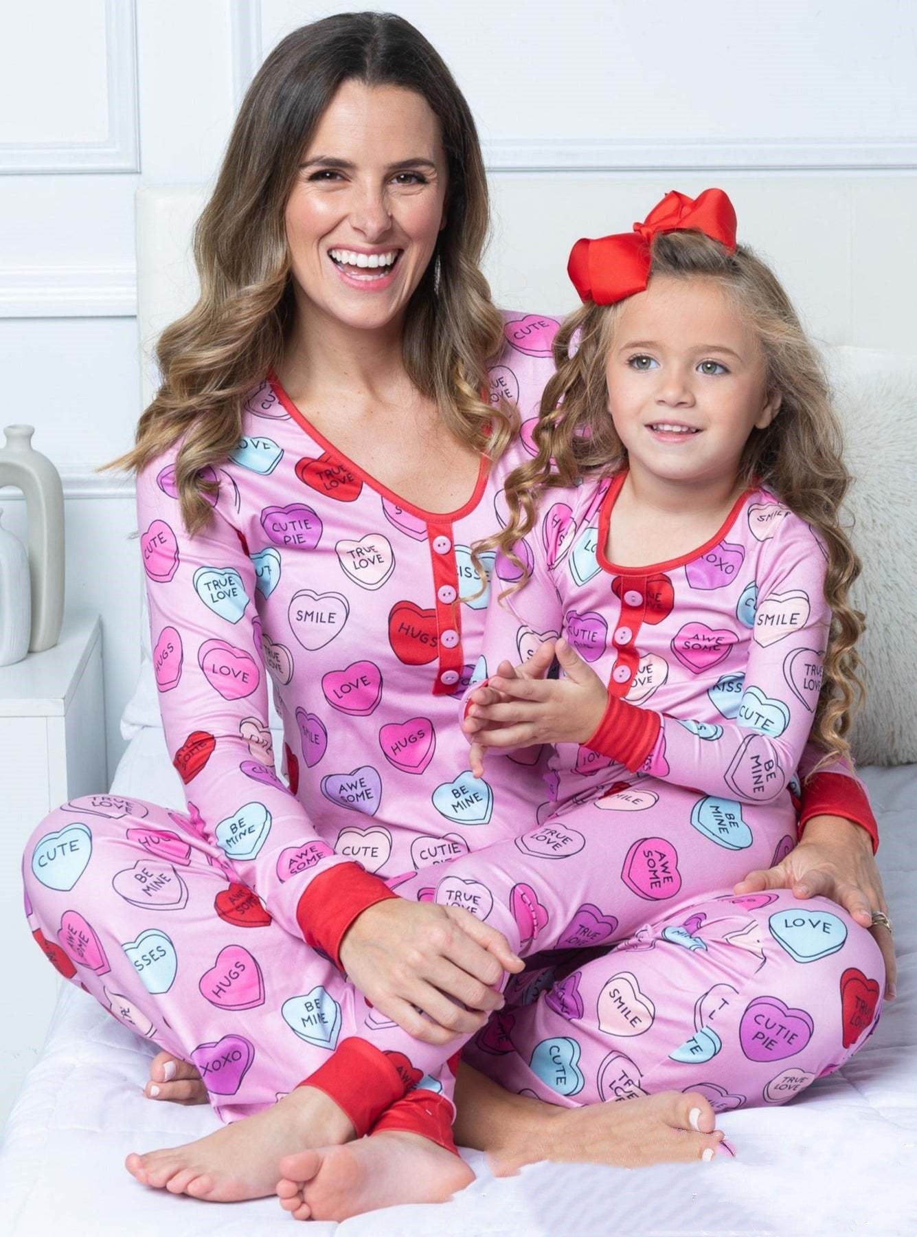 Valentine's Day  Pajamas Parent-child Suit